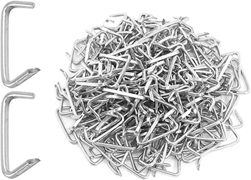 LonlyEagle 1000Pcs 1" Galvanized Hog Rings Assortment Kit, Professional Hog Rings Installation Kit for Bungee Shock, Cords, Animal Pet Cage - Image 1